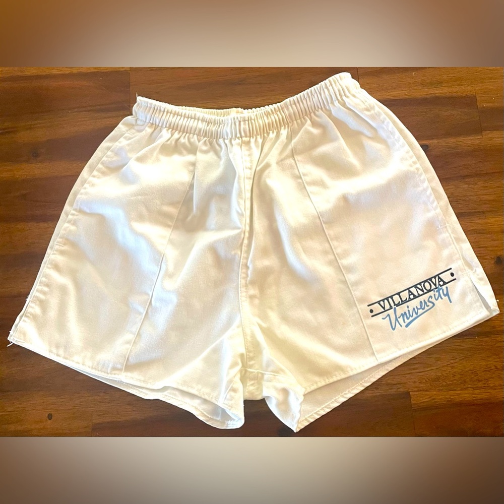 3/$15 Vintage 70s White Soffe Villanova University Athletic Drawstring Shorts